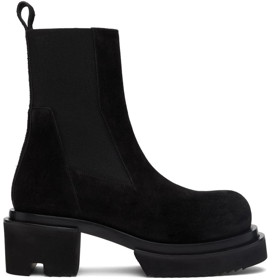 商品Rick Owens|Black Beatle Bogun Chelsea Boots,价格¥5657,第1张图片