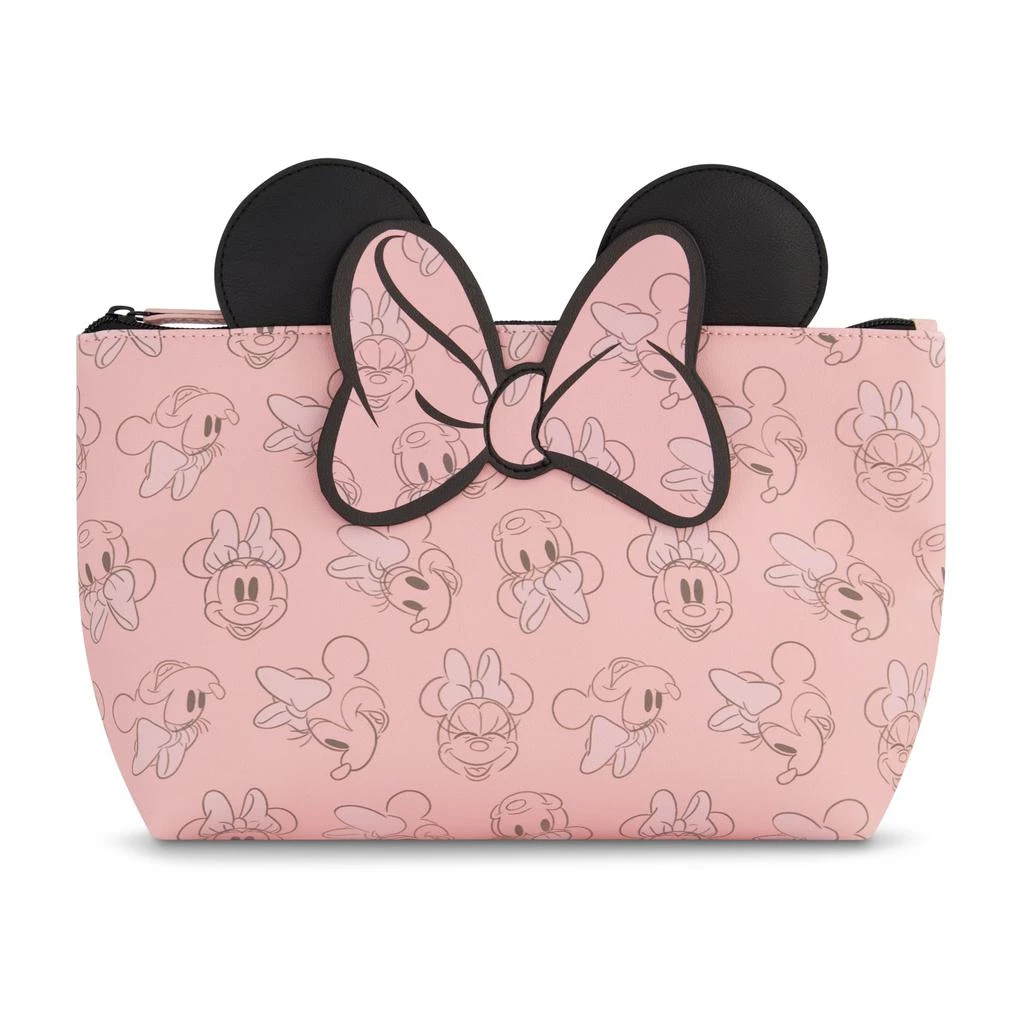 商品Disney|Ful Minnie Mouse 3D Bow and Ears Trapezoid Cosmetic Bag,价格¥157,第1张图片