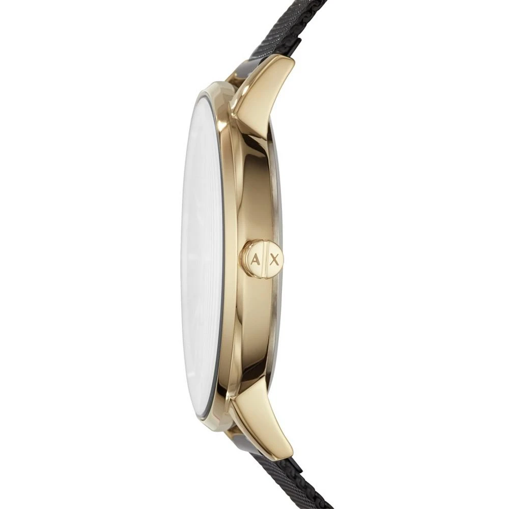 商品Armani Exchange|Women's Three-Hand Black Stainless Steel Watch 36mm,价格¥1249,第2张图片详细描述