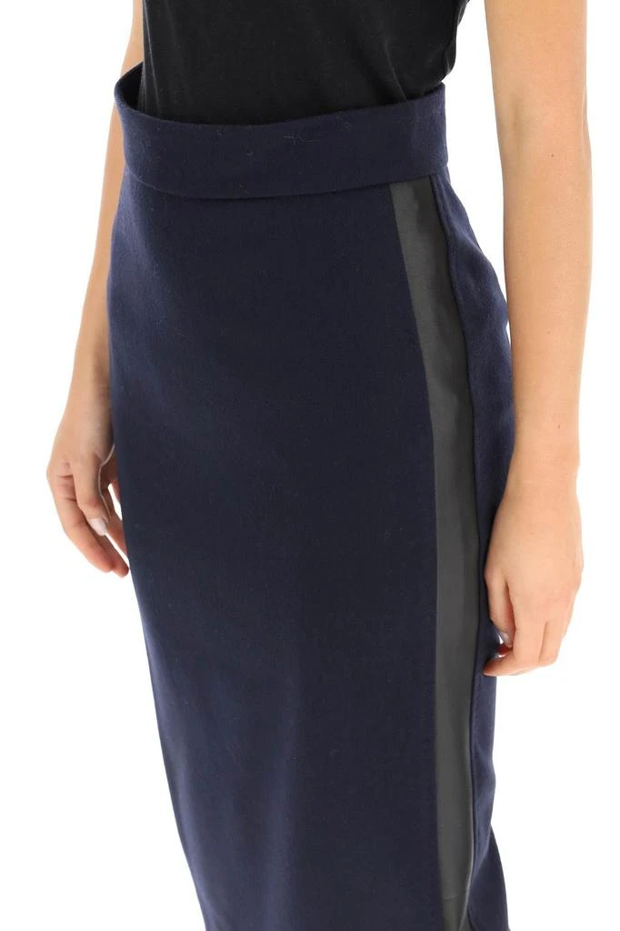 商品Max Mara|MIDI SKIRT WITH LEATHER BANDS,价格¥1068,第5张图片详细描述