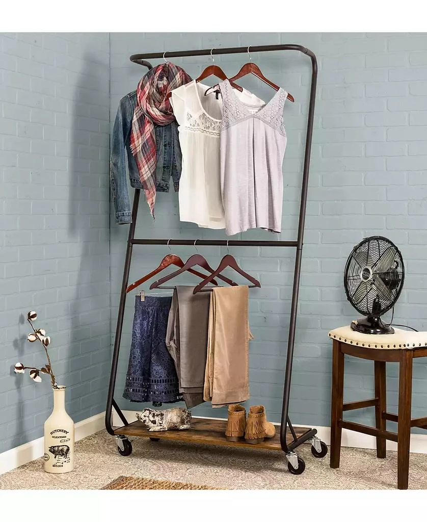 商品Honey Can Do|Rustic Garment Rack,价格¥1006,第4张图片详细描述