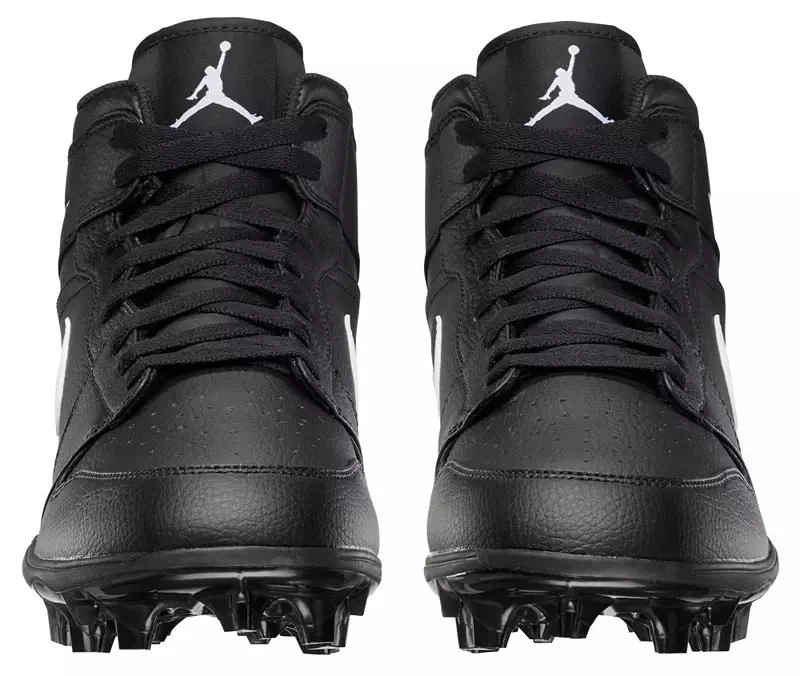 商品Jordan|Men's Jordan 1 Alpha Menace Mid Football Cleats,价格¥1236,第4张图片详细描述