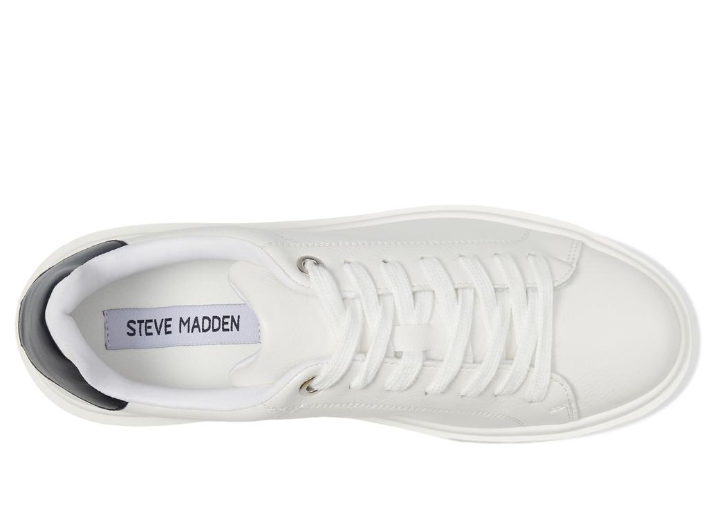 足がきれい!! 暖かい!! Cute! Steve Madden CATCHER CATCHER White Suede Women's Low-Top Lace-Up Sneaker – Steve