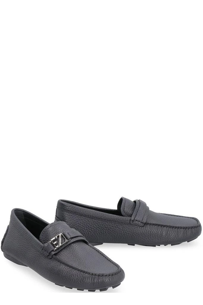 商品Zegna|Z Zegna Buckled Slip-On Loafers,价格¥1590,第2张图片详细描述