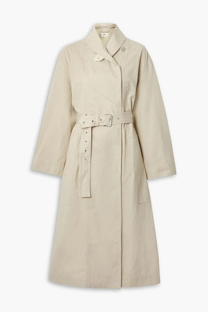 商品Isabel Marant Étoile|Peter oversized belted cotton and linen-blend trench coat,价格¥2582,第1张图片