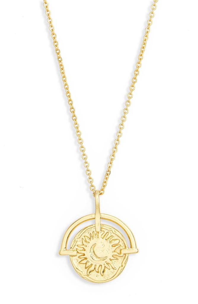 Sunray Coin Pendant Necklace商品第1张图片规格展示