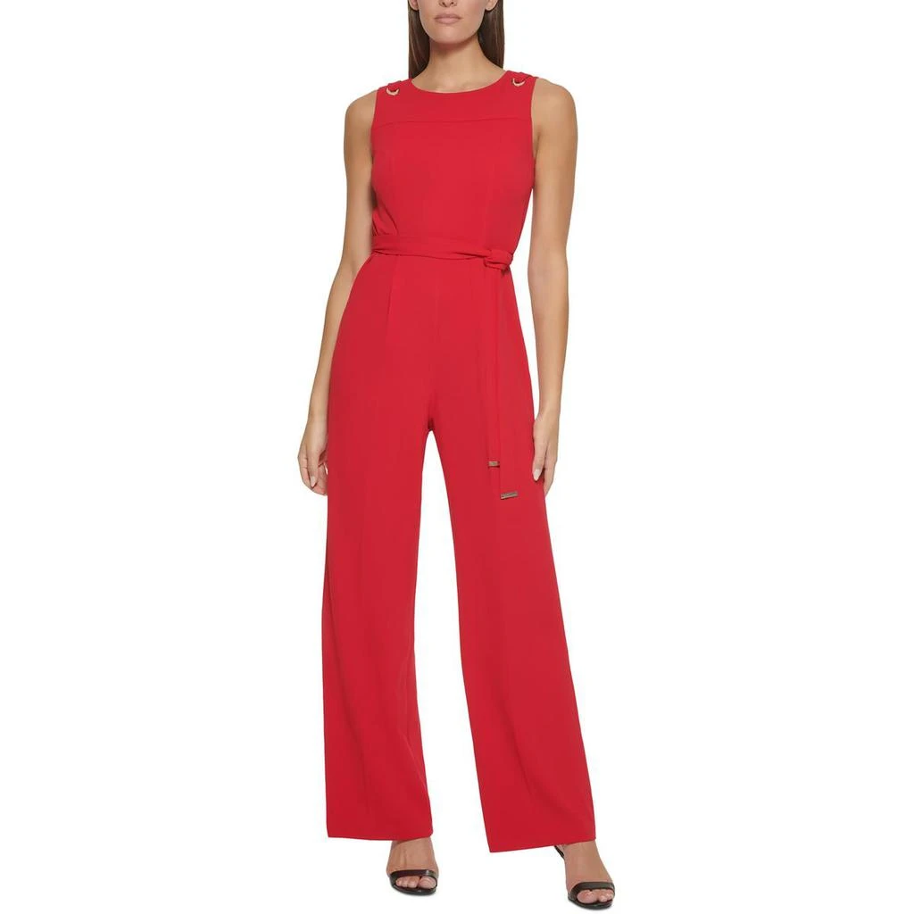 商品Tommy Hilfiger|Tommy Hilfiger Womens Sleeveless Pleated Jumpsuit,价格¥460,第1张图片