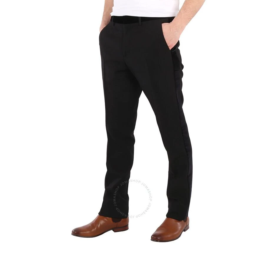 商品Burberry|Men's Black Classic Fit Velvet Trim Wool Tailored Trousers,价格¥992,第3张图片详细描述