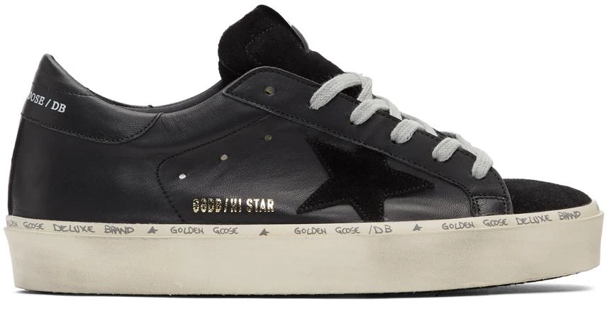 商品Golden Goose|Black Hi Star Sneakers 运动鞋,价格¥4451,第1张图片