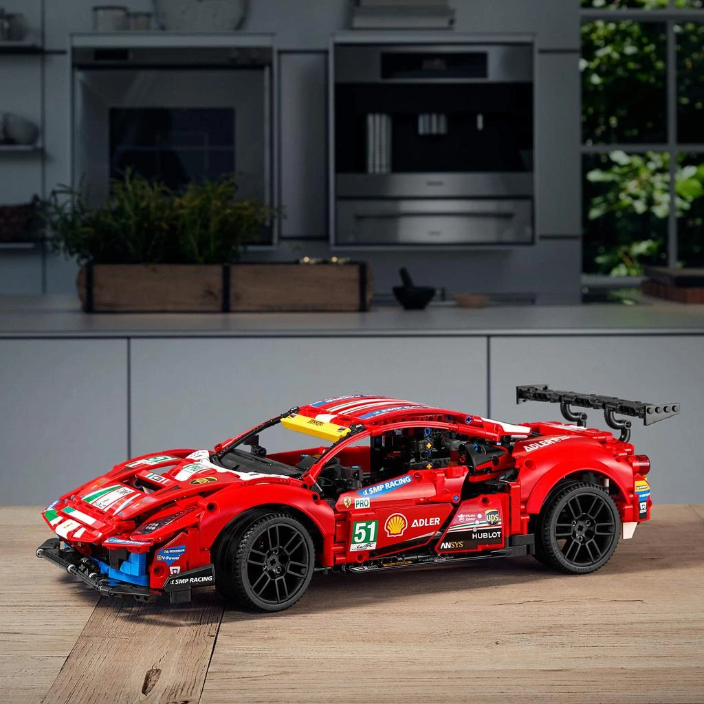 LEGO Technic Ferrari 488 GTE “AF Corse #51” 42125 - Champion GT Series Sports Race Car, Exclusive Collectible Model Kit, Collectors Set for Adults to Build 商品