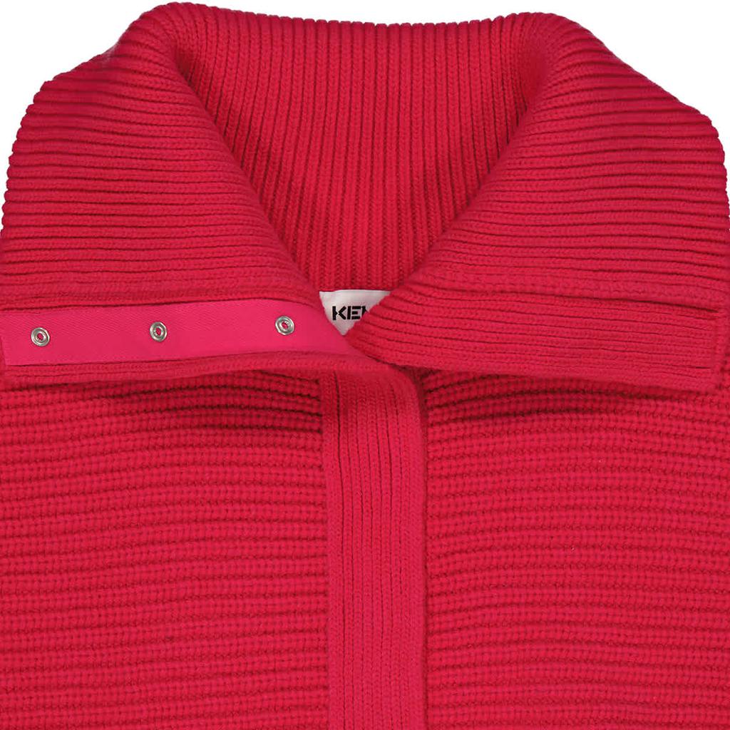 Kenzo Ladies Apricot Rib-knitted High Neck Jumper, Size Large商品第3张图片规格展示