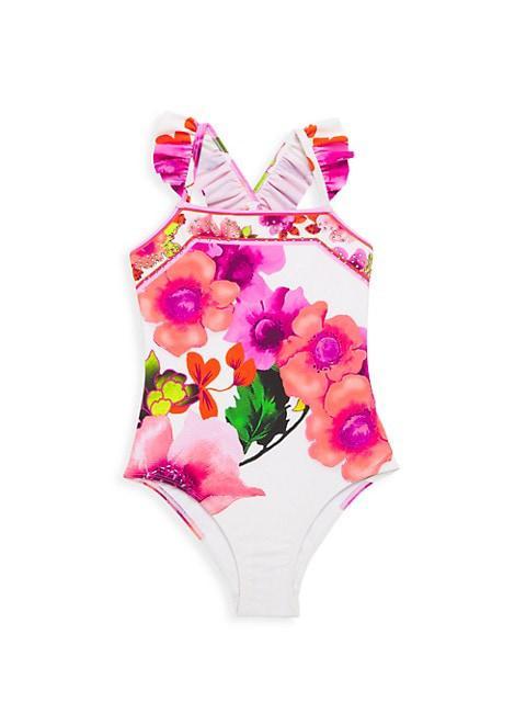 商品Camilla|Little Girl's & Girl's Pretty As A Poppy One-Piece Swimsuit,价格¥539,第1张图片