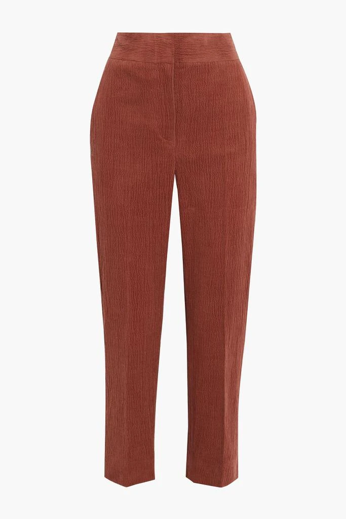 商品VANESSA BRUNO|Cropped cotton-blend corduroy tapered pants,价格¥526,第3张图片详细描述