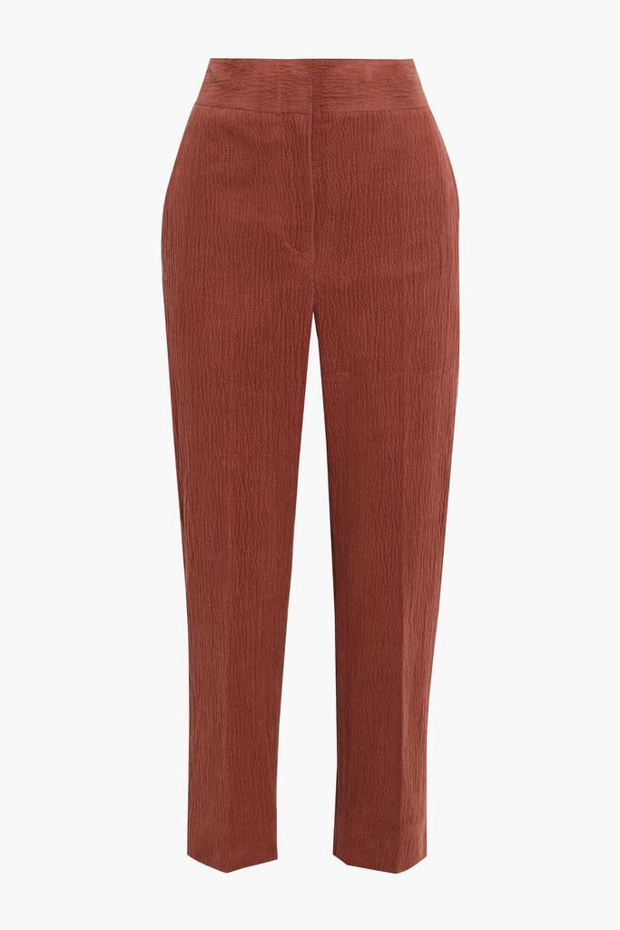 商品VANESSA BRUNO|Cropped cotton-blend corduroy tapered pants,价格¥783,第1张图片