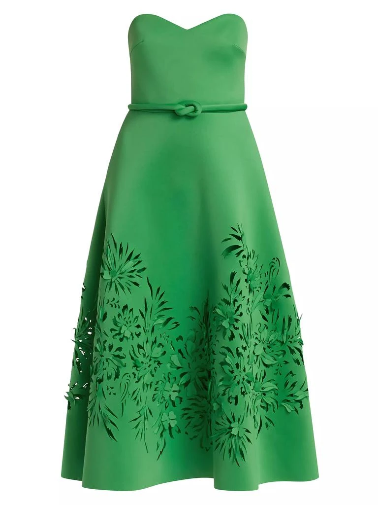 商品Badgley Mischka|Laser-Cut Scuba Strapless Cocktail Dress,价格¥2226,第1张图片