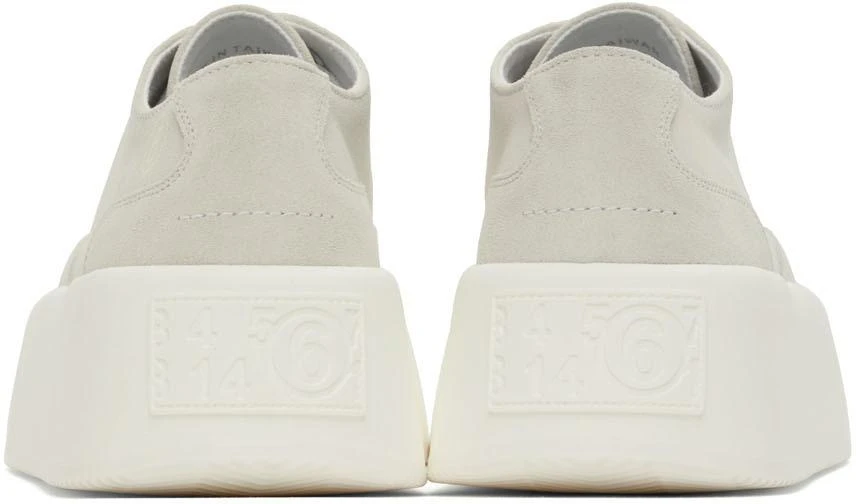 商品MAISON MARGIELA|Grey Suede Platform Sneakers,价格¥629,第2张图片详细描述