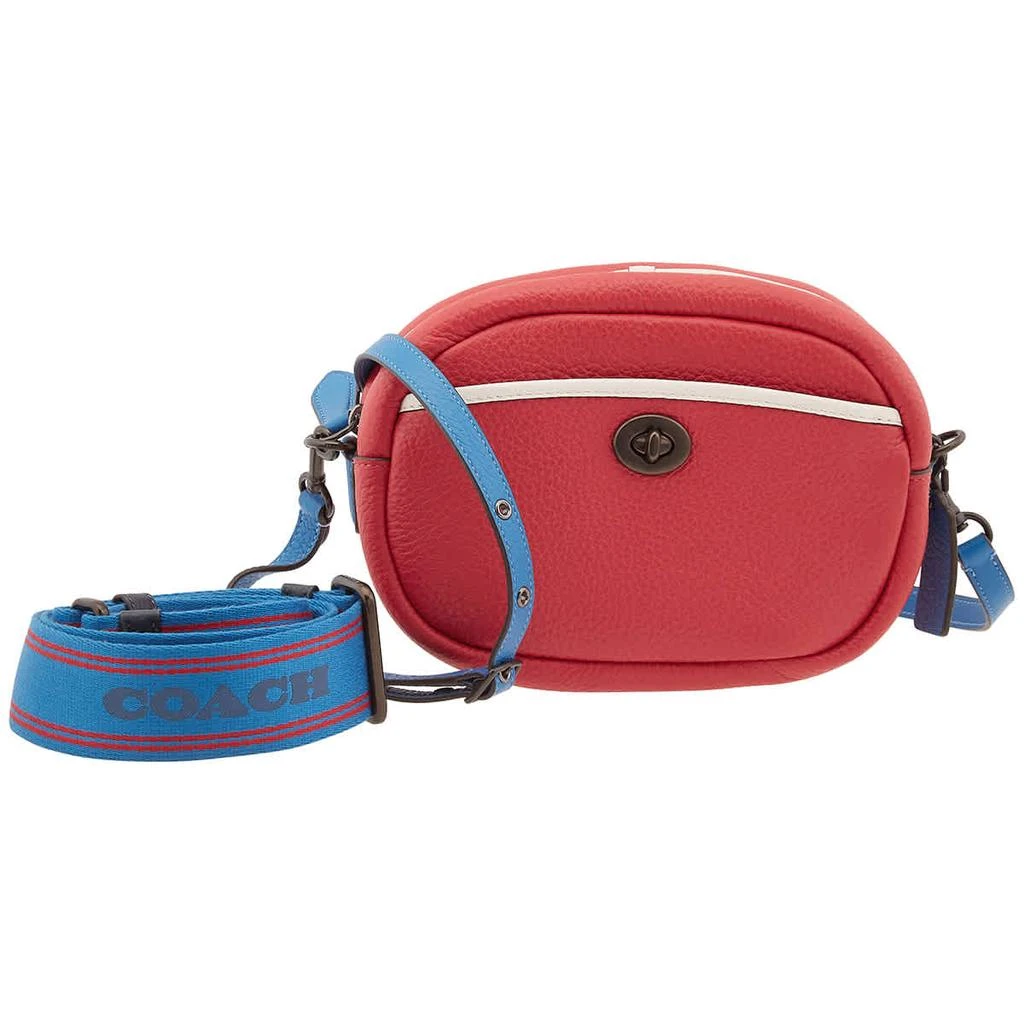 商品Coach|Candy Apple Soft Pebble Leather Colorblock Camera Bag,价格¥1468,第2张图片详细描述