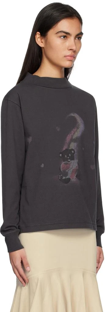 商品We11done|Gray Teddy Bear Long Sleeve T-Shirt,价格¥652,第2张图片详细描述