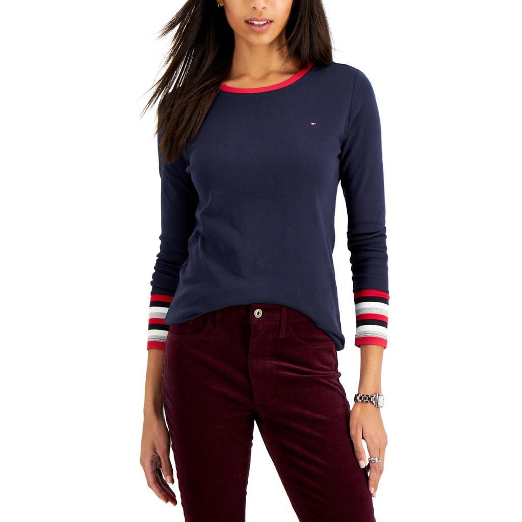 商品Tommy Hilfiger|Tommy Hilfiger Womens Casual Long Sleeve Pullover Top,价格¥168,第1张图片