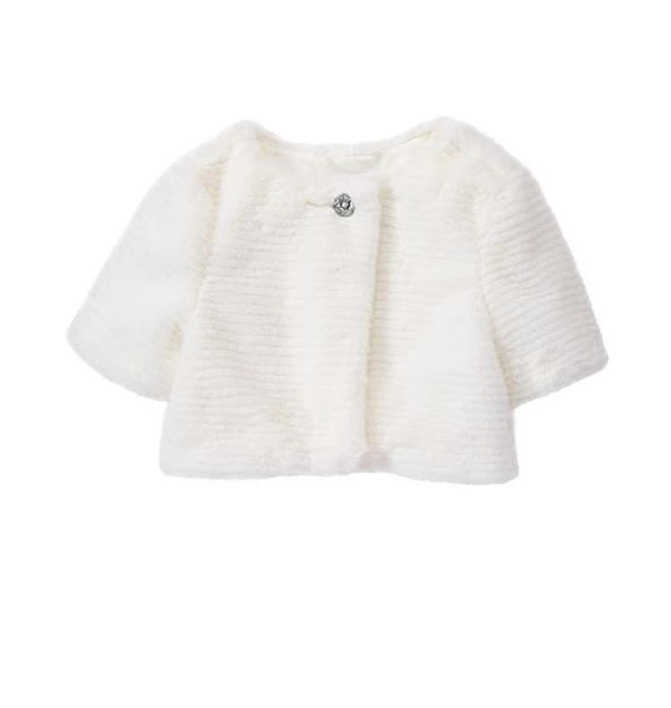 商品Gymboree|女童毛毛短款夹克,价格¥149,第1张图片