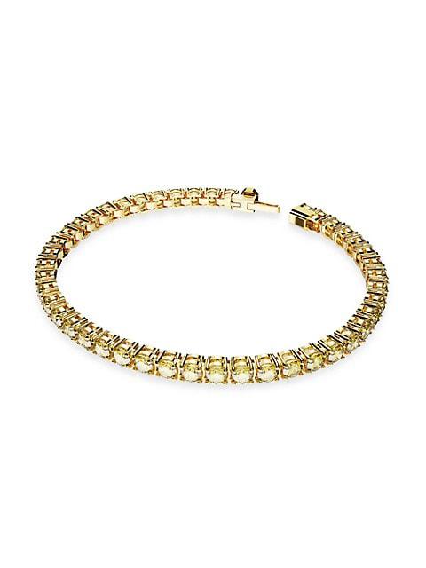 Matrix Gold-Plated & Crystal Tennis Bracelet商品第2张图片规格展示