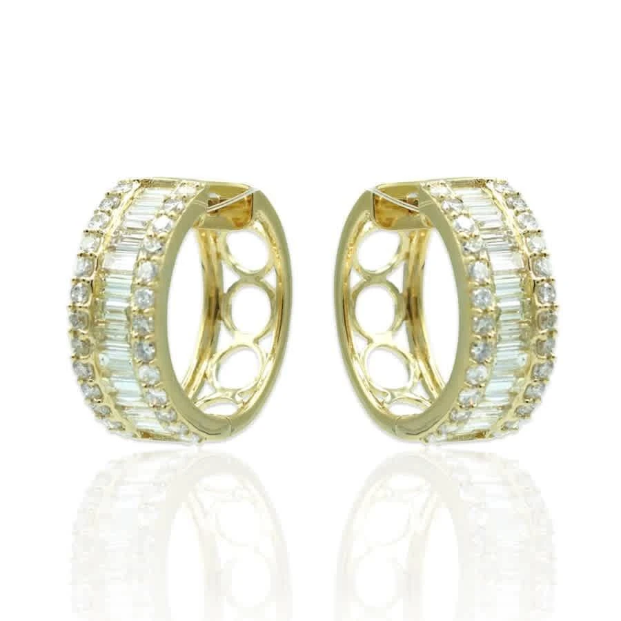 商品Tresorra|Tresorra 18K Yellow Gold Diamond Hoop Earrings,价格¥28162,第2张图片详细描述