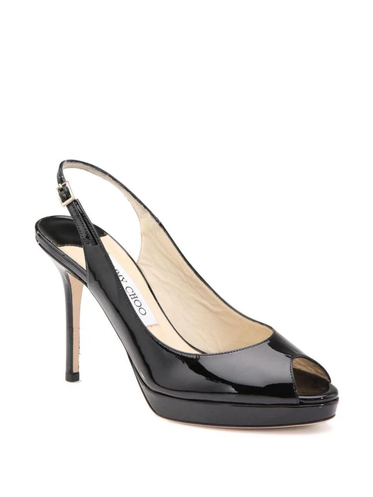 商品Jimmy Choo|Nova 100 Patent Leather Slingbacks,价格¥3125,第1张图片