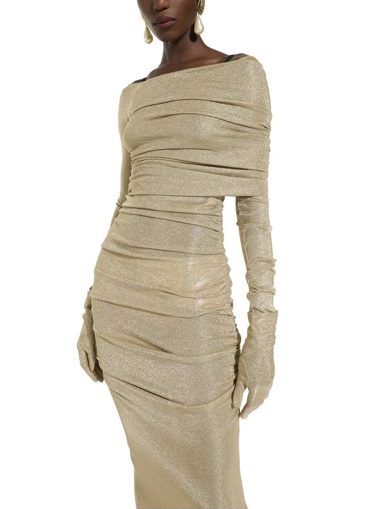 商品Dolce & Gabbana|金银丝针织中长连衣裙,价格¥18610,第4张图片详细描述