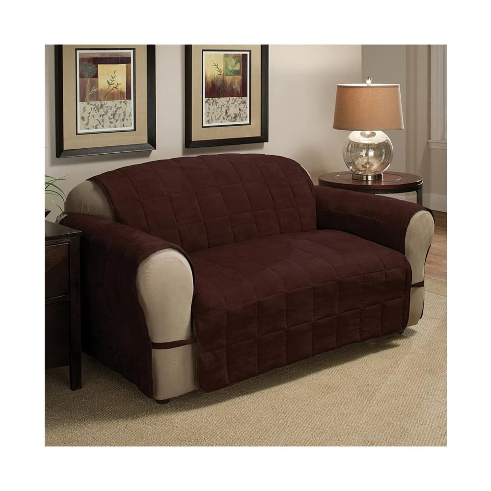 Faux Suede Ultimate Loveseat Protector 商品
