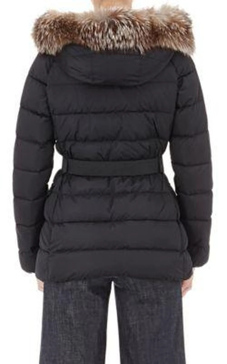 商品Moncler|Fur-Trimmed Down-Quilted Clio收腰羽绒服,价格¥14117,第3张图片详细描述