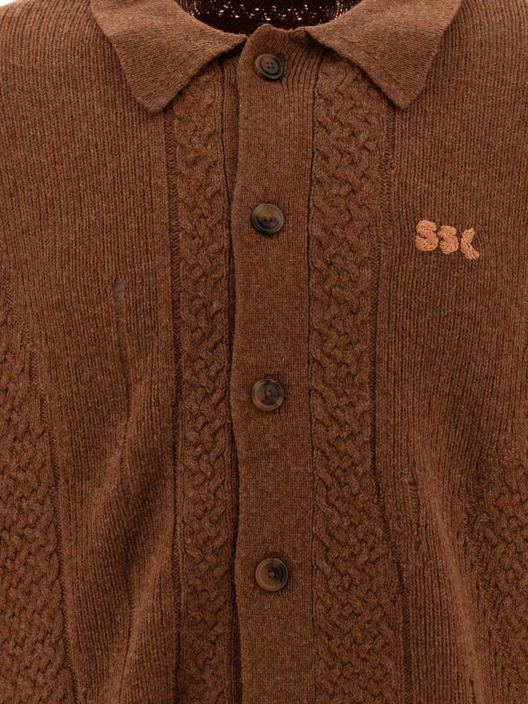 商品Stockholm Surfboard Club|Broke Knitwear Brown,价格¥1289,第3张图片详细描述