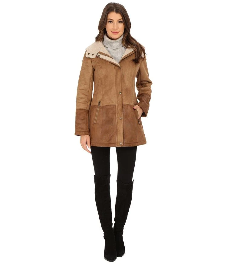 商品Jessica Simpson|Hooded Two-Tone Faux Shearling,价格¥1034,第1张图片