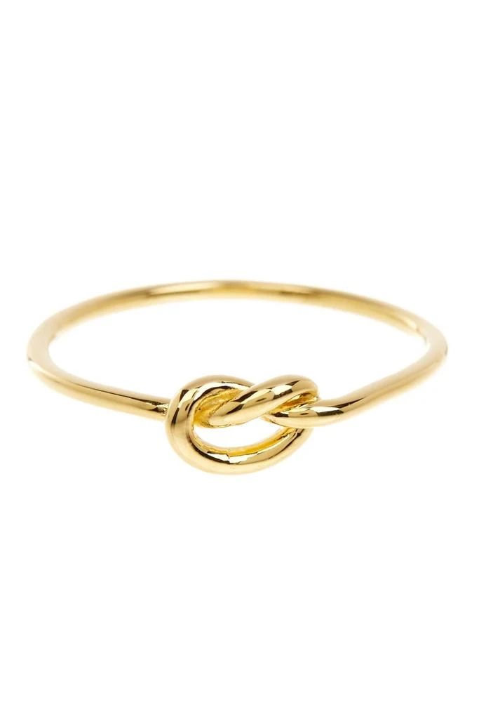 商品Sterling Forever|14K Yellow Gold Vermeil Thin Love Knot Ring,价格¥190,第1张图片