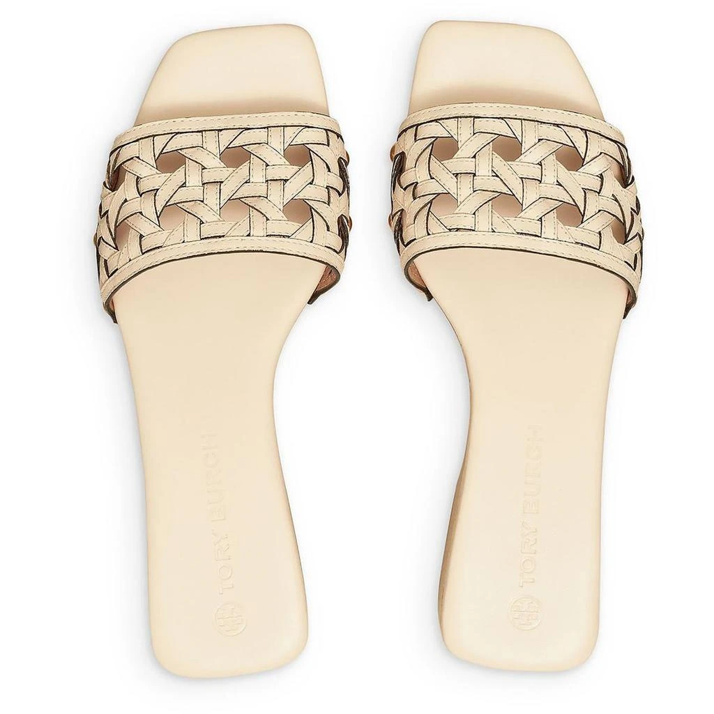 商品Tory Burch|Basketweave Clog Womens Leather Slip On Clogs,价格¥895,第3张图片详细描述