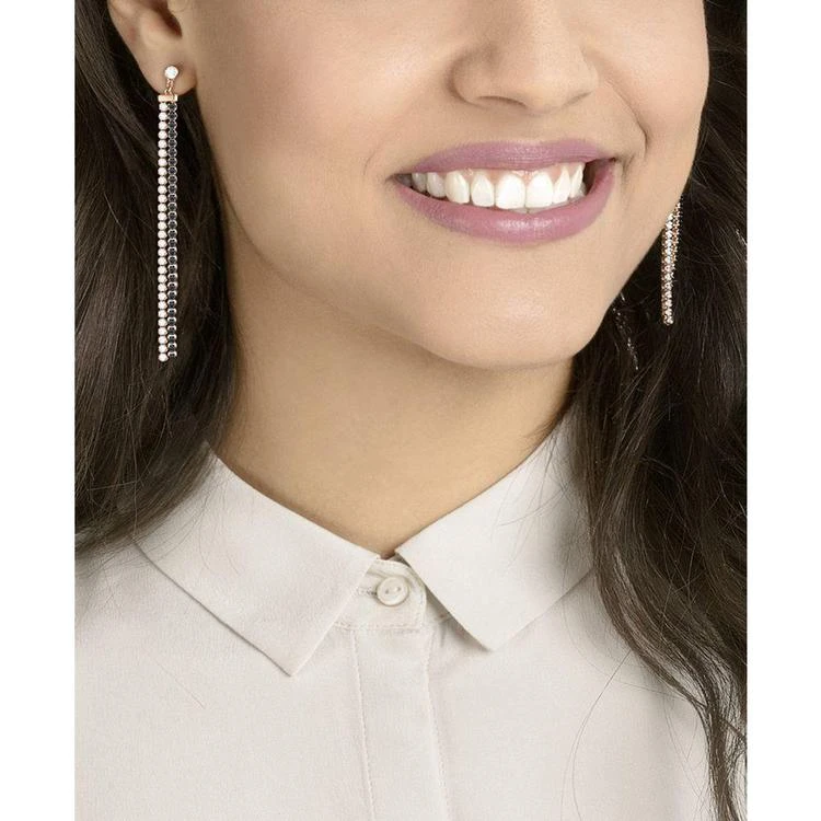 商品Swarovski|Rose Gold-Tone Crystal Fringe Earring Jackets,价格¥955,第2张图片详细描述