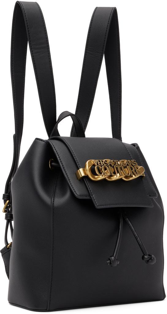 商品Versace|Black Chain Logo Backpack,价格¥1658,第4张图片详细描述