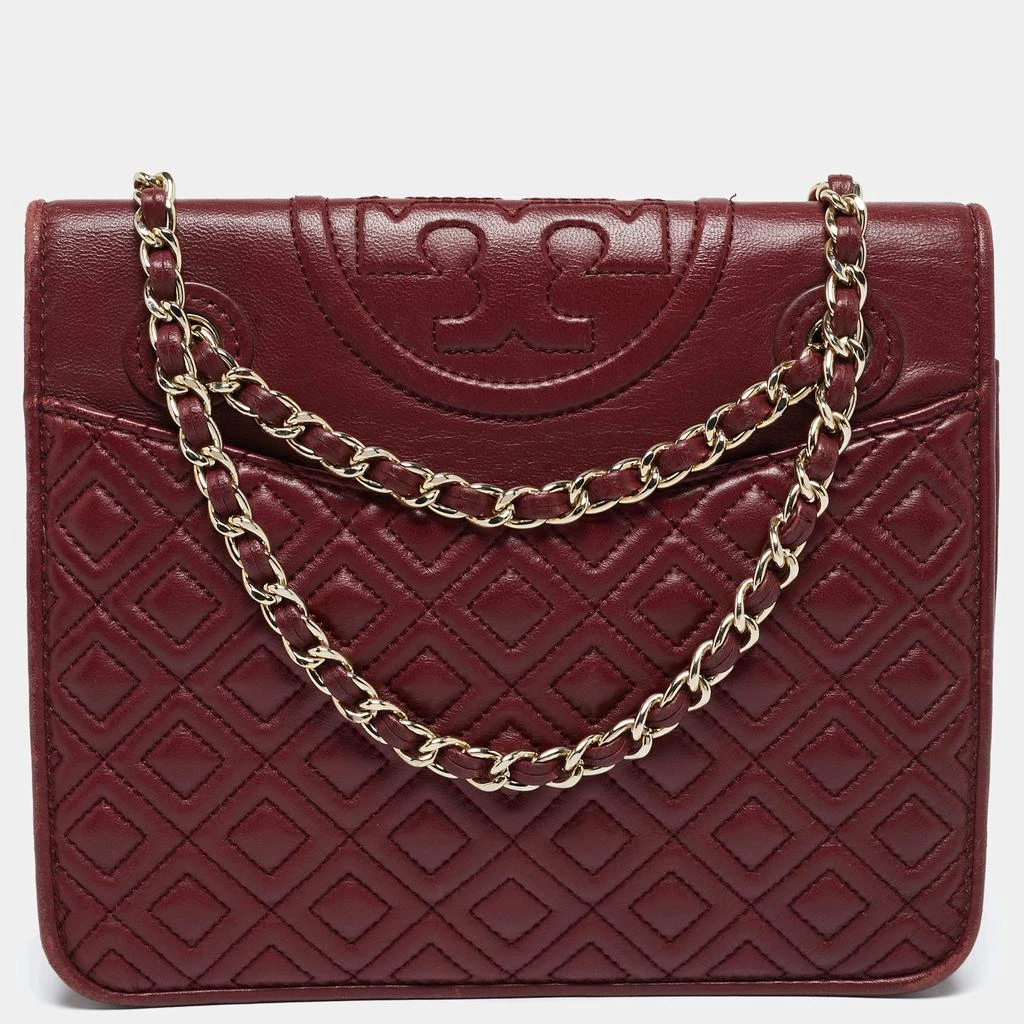 商品[二手商品] Tory Burch|Tory Burch Red Leather Medium Fleming Shoulder Bag,价格¥1026,第1张图片