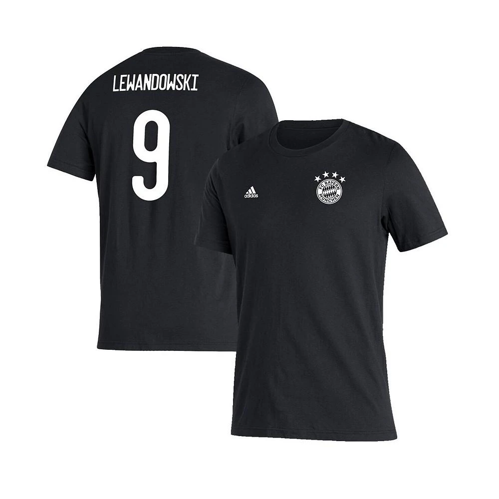 商品Adidas|Men's Robert Lewandowski Black Bayern Munich Amplifier Name Number T-shirt,价格¥301,第1张图片