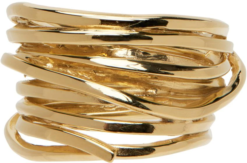 商品Completedworks|Gold 'Why Am I Here And Not Somewhere Else' Ring,价格¥2785,第1张图片