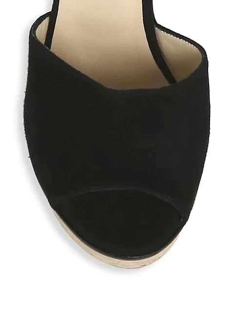 商品Jimmy Choo|DeeDee Suede Platform Mules,价格¥1424,第4张图片详细描述