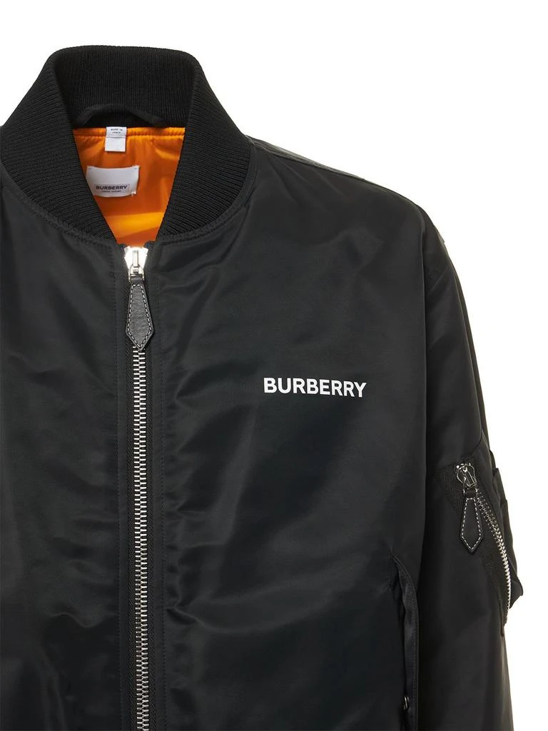 商品Burberry|Logo Print Nylon Bomber Jacket,价格¥14462,第5张图片详细描述