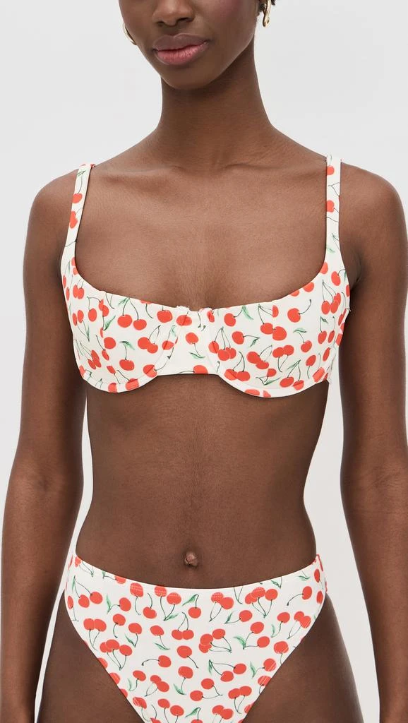 商品Good American|Cherry Demi Support Top,价格¥353,第1张图片