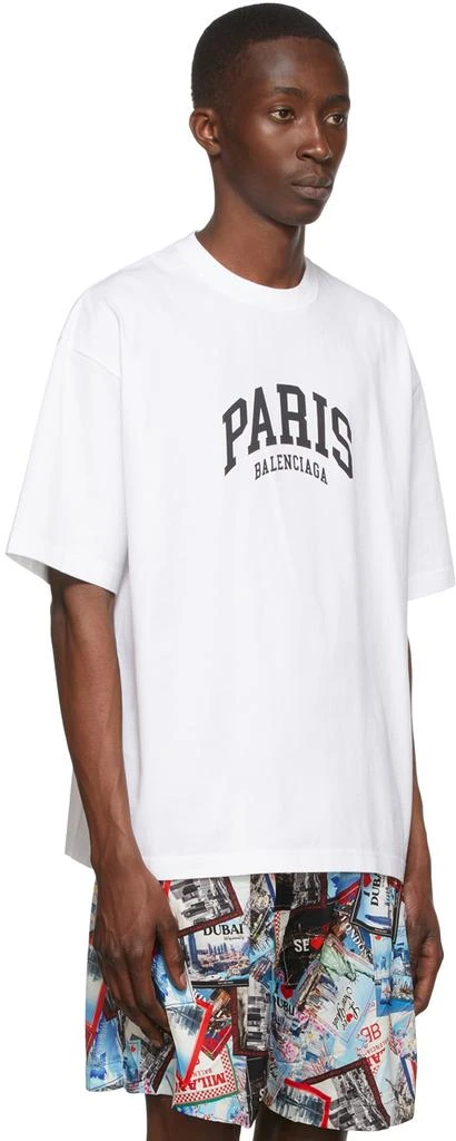 商品Balenciaga|White Cotton T-Shirt,价格¥5227,第2张图片详细描述