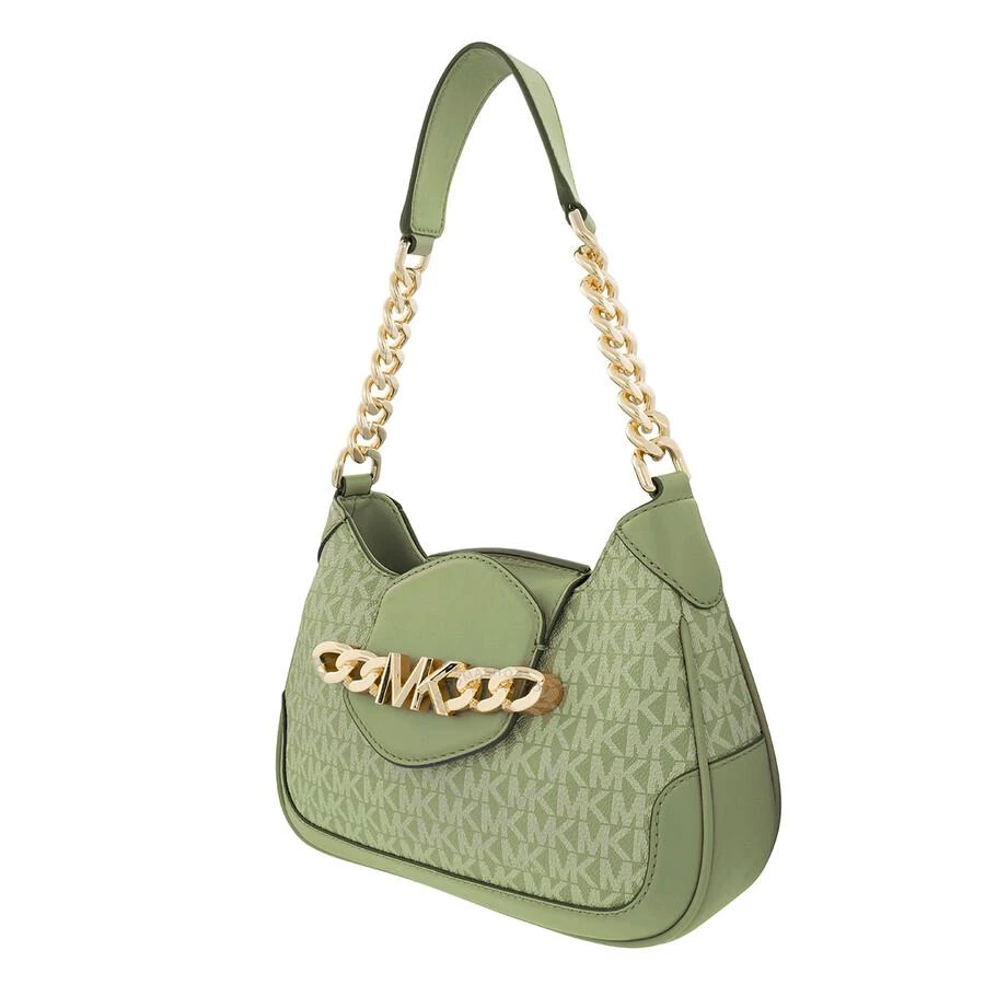 商品Michael Kors|Open Box - Michael Kors Signature Logo-print Small Hally Shoulder Bag - Light Sage,价格¥1334,第3张图片详细描述