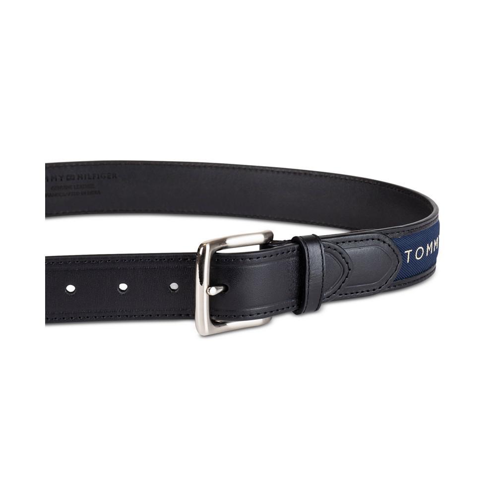 商品Tommy Hilfiger|Men's Signature Ribbon Inlay Harness Buckle Belt,价格¥221,第5张图片详细描述