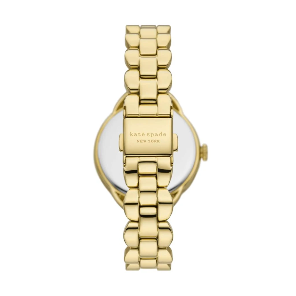 商品Kate Spade|Morningside Three-Hand Gold-Tone Stainless Steel Watch - KSW1735,价格¥1704,第3张图片详细描述