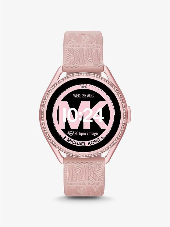 商品Michael Kors|Michael Kors Access Gen 5E MKGO Pink-Tone and Logo Rubber Smartwatch,价格¥1880,第7张图片详细描述