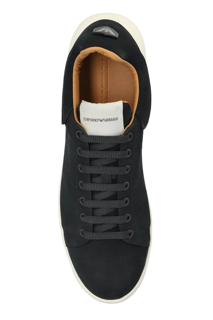 商品Emporio Armani|Emporio Armani Round Toe Lace-Up Sneakers,价格¥2090,第4张图片详细描述