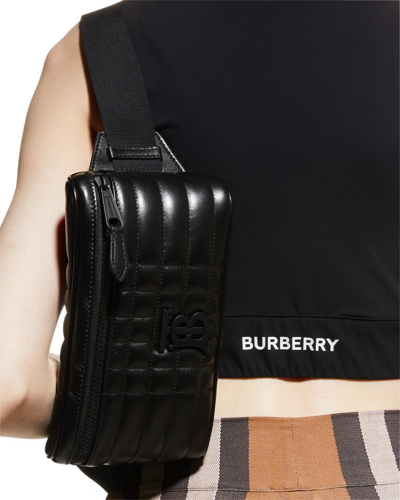 商品Burberry|Men's Quilted Lambskin Cube Bum Belt Bag,价格¥9533,第4张图片详细描述