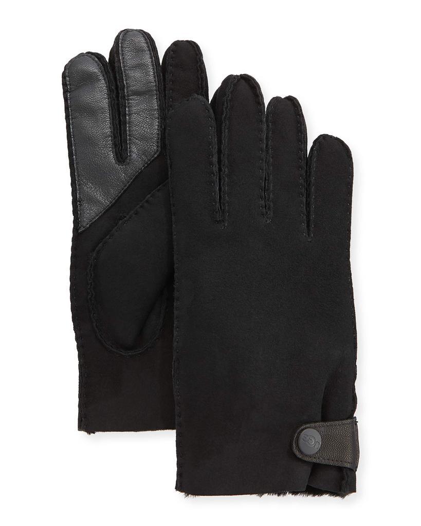 商品UGG|Men's Side-Tab Shearling-Lined Gloves,价格¥1142,第1张图片